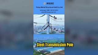 Tiang Utilitas Baja Galvanis 9m Bersertifikat ANSI/ISO – Distribusi Daya 11kV (350daN / 200daN)