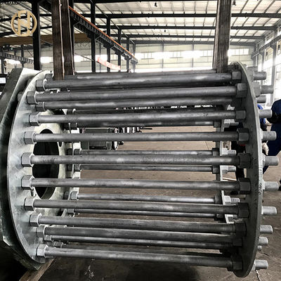 Tiang Mast 25M 35M Tinggi Dengan Winch Electric Tahan Gempa Tahan Lama