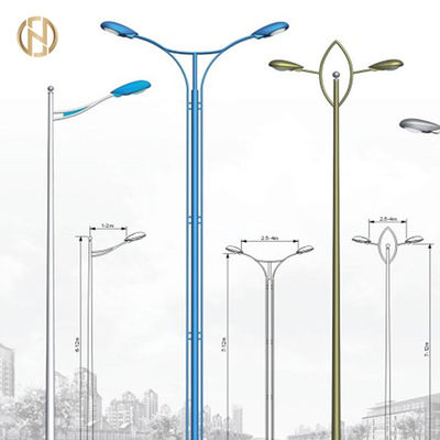 2020 Produk Baru Hot Dip Tiang Lampu Jalan Tunggal Galvanis Tunggal