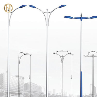 Produsen profesional 3 M 4M 5M 6M 7M 8M 9M 10M tiang lampu jalan galvanis