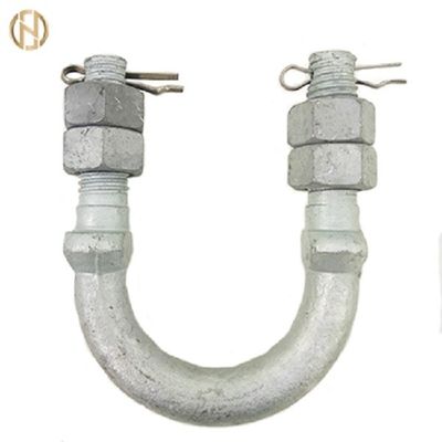 Aksesoris Tiang Warna Perak Baut Tipe U Untuk Tower Fasteners Tower Fittings
