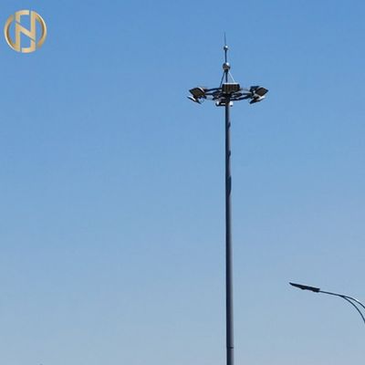 Bentuk Poligonal 28M 36M 40M Tiang Tiang Tinggi Galvanis