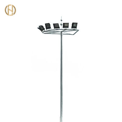 35M Hot Dip Galvanized High Mast Lighting Pole Dengan Lampu Led