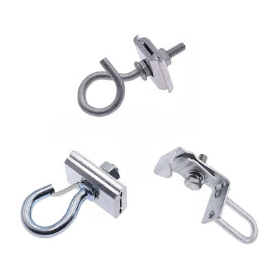 Kelengkapan Tenaga Listrik Suspensi Span Clamp Splint Hook Bracket Kabel Optik