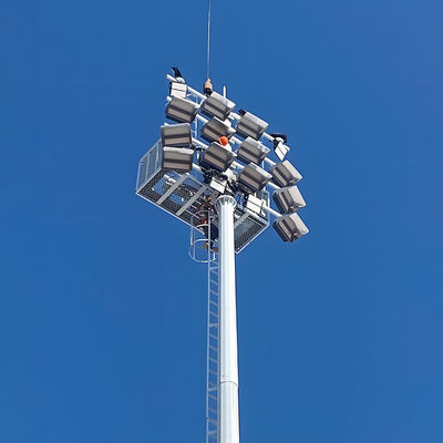 Beli Pencahayaan Stadion Mast Tinggi Dengan Konstruksi Baja Galvanis dan Berbagai Pilihan Ketinggian dari 15 hingga 40 Meter online manufacture
