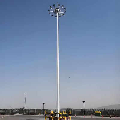 Beli tiang tiang tinggi dengan piring lampu melingkar dan tidak teratur menawarkan dingin putih murni putih dan hangat putih suhu warna online manufacture