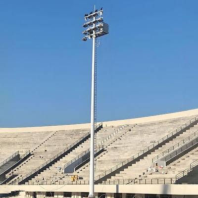 Beli Pole Mast Tinggi Pole Pencahayaan Stadion Poligonal dengan Lampu Sudut Besar dan Aliran Cahaya Tinggi untuk Pencahayaan Stadion online manufacture