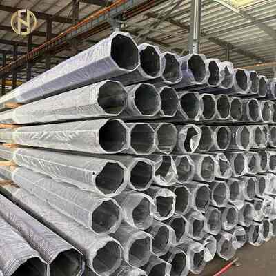 Beli Outdoor 11M 350KGF 13M 400KGF 15M 450KGF Galvanized Octagonal Steel Post Transmission Power Pole online manufacture