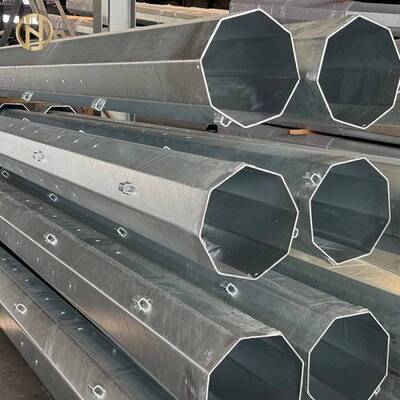 Beli Galvanized Octagonal Steel Utility Power Pole untuk Infrastruktur Listrik online manufacture
