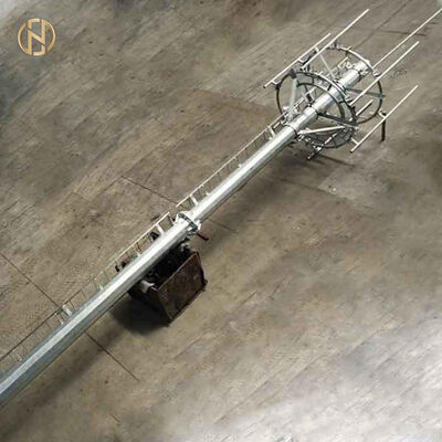 Beli HDG Baja EN1090 CE Bersertifikat 4G 5G Telekomunikasi Pol Monopole untuk Menara Seluler Antenna Mast online manufacture