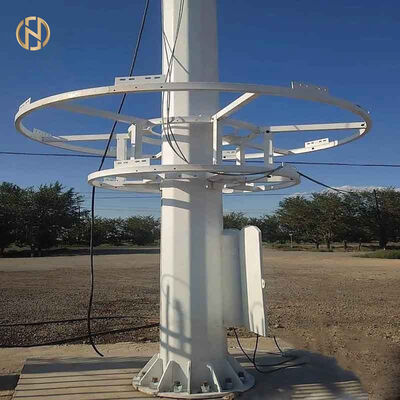 Beli 25M-45M Otomatis Meningkatkan & menurunkan Menara Cahaya Mast Tinggi: Galvanized Tubular Steel Pole dengan Winch System untuk Bandara dan Stadion online manufacture