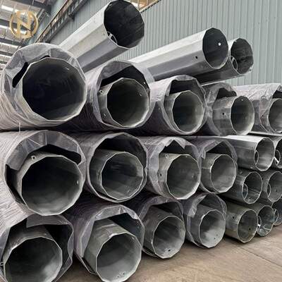 membeli 10m-12m 11KV-33KV Hot Dip Galvanized Steel Electrical Pole Solusi Distribusi Listrik yang Dapat Diandalkan untuk Asia Tenggara online manufacture
