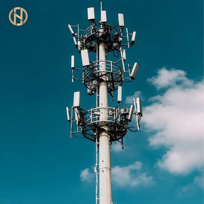 membeli Tiang Baja Telekomunikasi Galvanis Hot‑Dip – Sesuai TIA/EIA‑222, 20‑50m untuk Base Station 4G/5G online manufacture