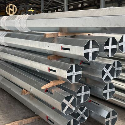 membeli 12m 40ft Q460 Hot-dip Galvanized Octagonal Steel Utility Pole online manufacture