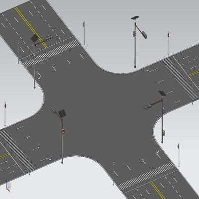Beli 12M Cantilever ASTM GR65 Traffic Light Pole Untuk Jalan online manufacture