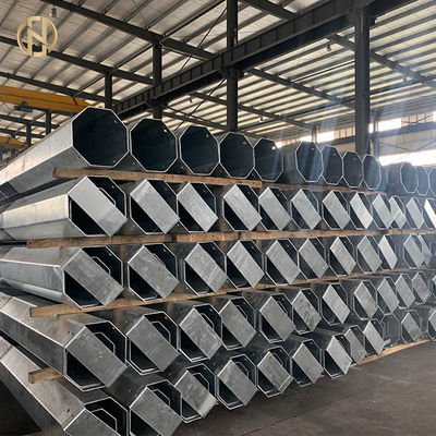 Beli 26.3 Km 33kV Steel Tubular Swaged Pole Untuk Saluran Transmisi Evakuasi Listrik online manufacture