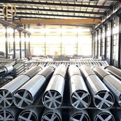Beli 161KV 25mm SS400 Galvanized Gi Octagonal Street Light Pole ISO10474 online manufacture