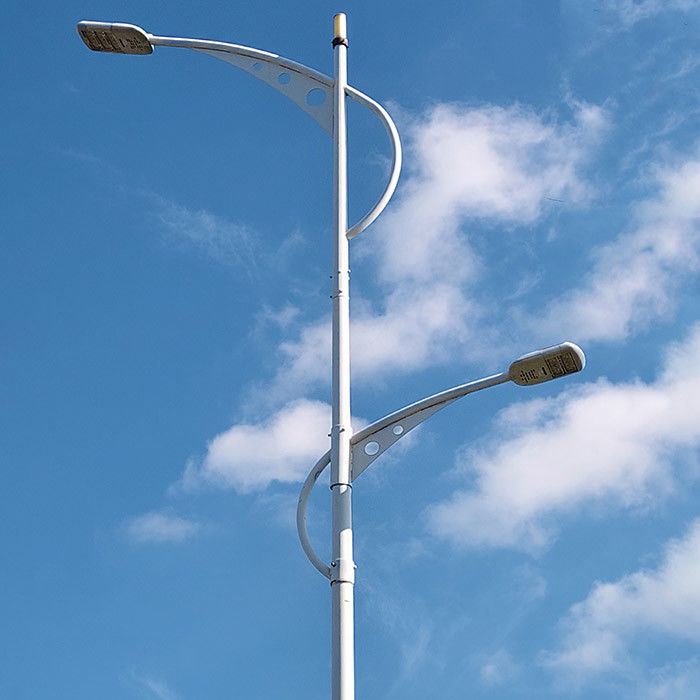 Custom Steel Street Light Pole - Hot-Dip Galvanized, Tinggi 3-30m