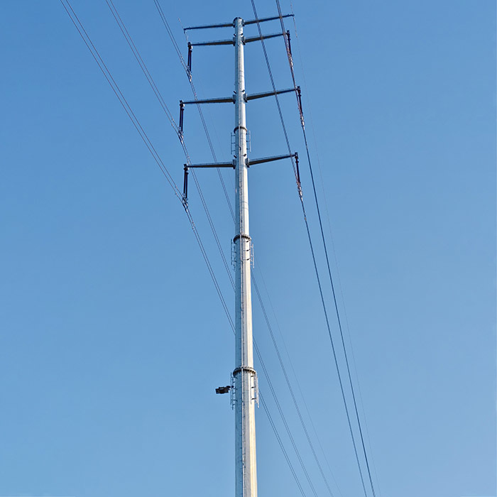 25FT-45FT Octogonal Polygonal Hot Dip Galvanized Electric Distribution Steel Power Pole