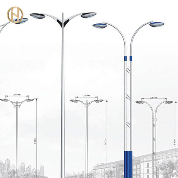 Tiang Lampu Jalan Oktagonal 3M-10M Q235B Tiang Lampu Baja Lengan Tunggal