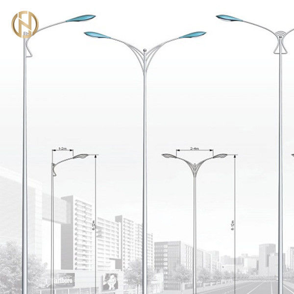 Tiang Lampu Jalan Single Arm IP65 Galvanis 12M