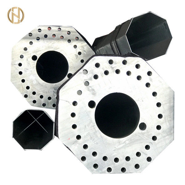 Gelar Angle 12 Side Telescopic Electric Power Post 86um 161kv Hitam Dengan Warna Seng