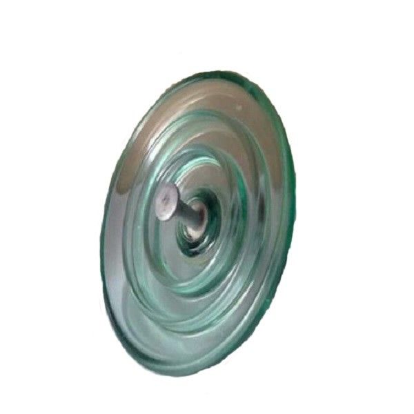 Aksesori Tiang Tahan Lama Tutup Kaca Keramik Dan Pin Type Suspension Insulator