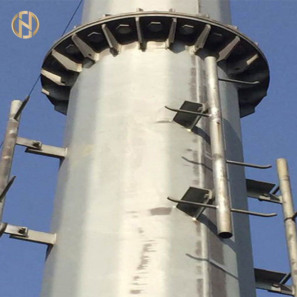 132KV 138KV Tiang Listrik Logam 32 Meter Tiang Listrik Galvanis 12 Sisi