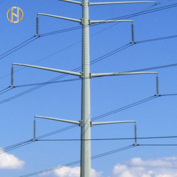 Tiang Daya Logam Galvanis NEA 105FT 110FT 30M 32M 138KV 132KV