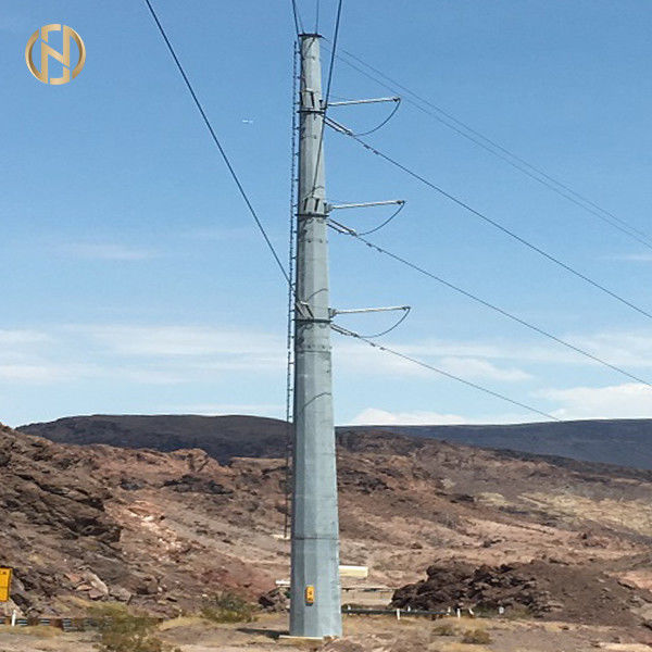 Tiang Daya Logam Galvanis NEA 105FT 110FT 30M 32M 138KV 132KV