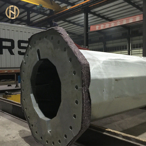 Tiang Utilitas Baja Listrik Dodecagon Hot Dip Galvanis 32m 110FT