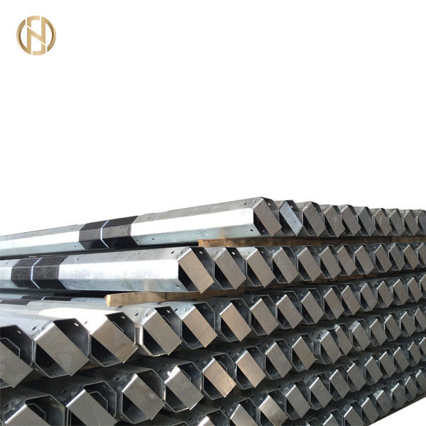 30FT 9m / 25FT 7.6m Logam Utilitas Kutub Kustom Bubuk Dilapisi 7mm -16mm Ketebalan