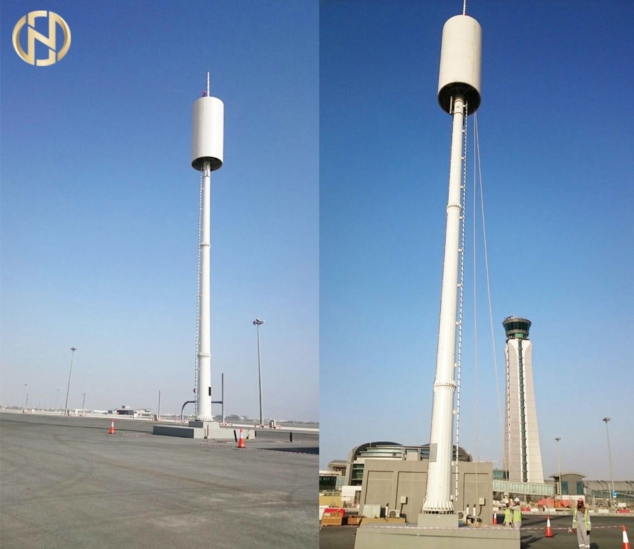 Menara Komunikasi Monopole Poligon Logam 105 FT