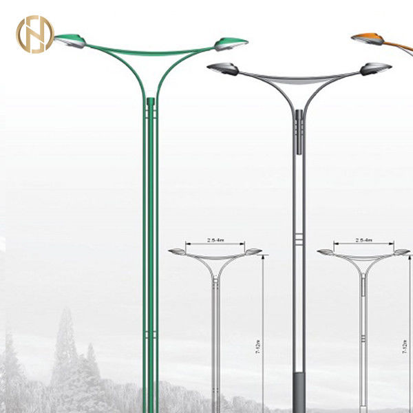Hot-Sale Galvanis Dekoratif Tiang Lampu Jalan Luar Tiang Tinggi