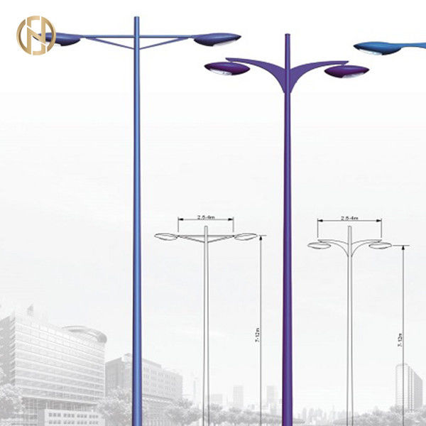 Produsen profesional 3 M 4M 5M 6M 7M 8M 9M 10M tiang lampu jalan galvanis