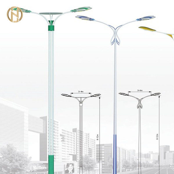 2020 Produk Baru Hot Dip Tiang Lampu Jalan Tunggal Galvanis Tunggal