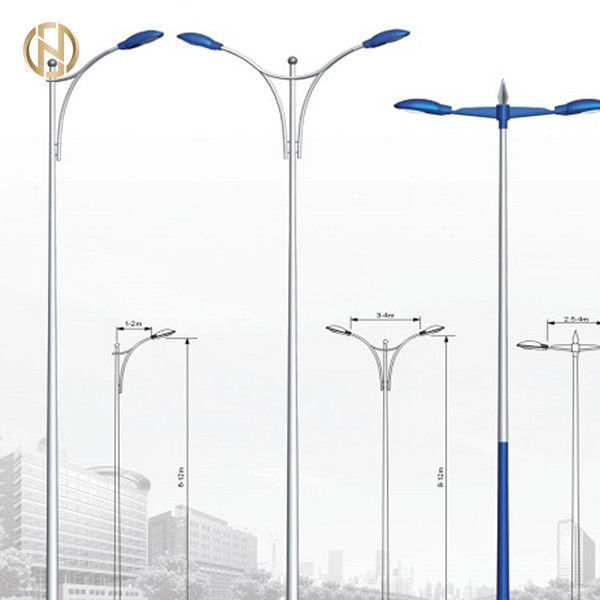 Produsen profesional 3 M 4M 5M 6M 7M 8M 9M 10M tiang lampu jalan galvanis