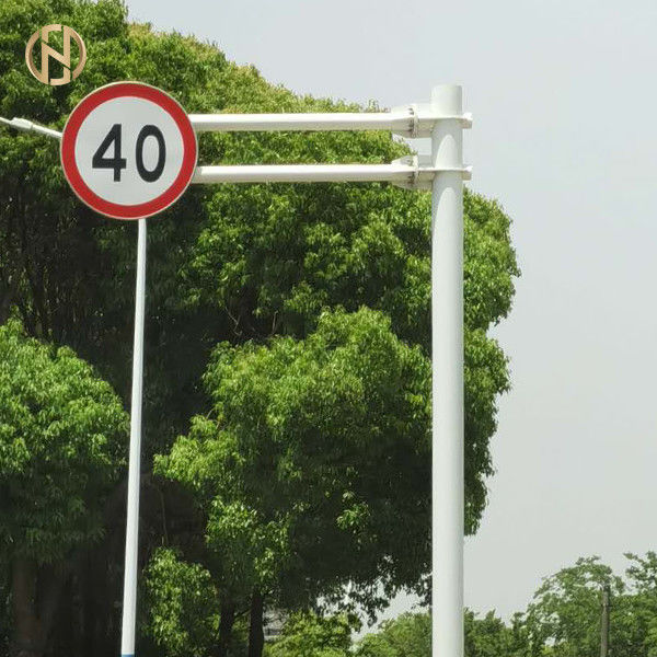 Sinyal Lalu Lintas Jalan Bahan Baja Anti Karat Lapisan Serbuk Yang Disesuaikan