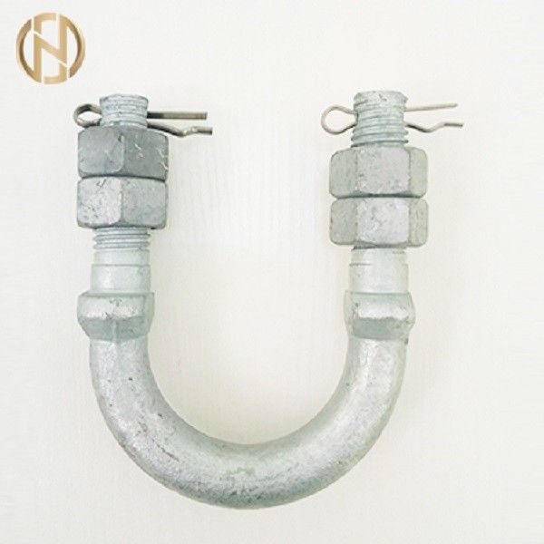 Aksesoris Tiang Warna Perak Baut Tipe U Untuk Tower Fasteners Tower Fittings