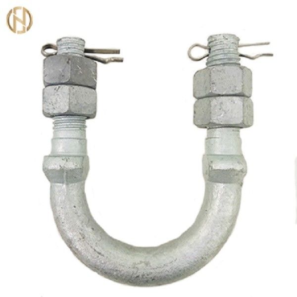 Aksesoris Tiang Warna Perak Baut Tipe U Untuk Tower Fasteners Tower Fittings