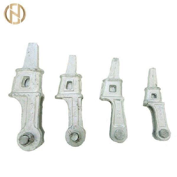 Wedge Type Guy Wire Clamp Untuk Pemasangan Helai Kawat Besi Galvanis