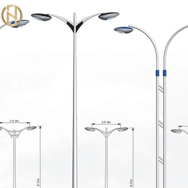 Tiang Lampu Jalan Hias Oktagonal 3mm Q235 Multipyramidal