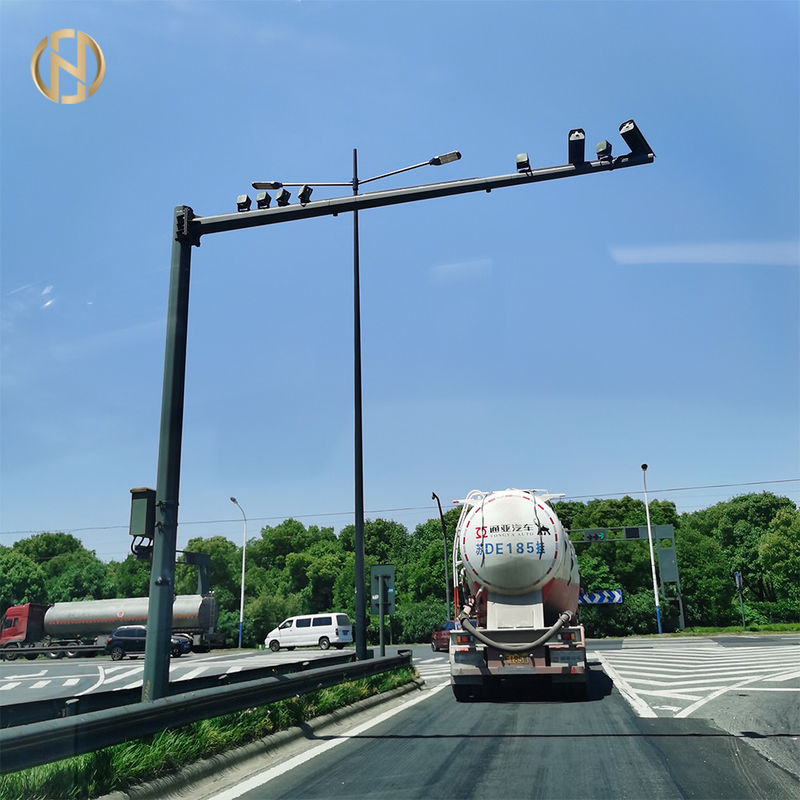 Tiang Kamera CCTV Teleskopik Poligonal 11M Tahan Korosi