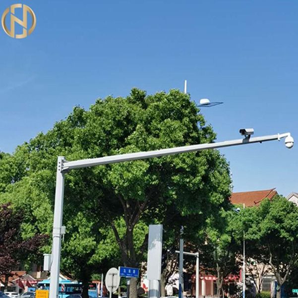 L Tipe Q345 Lalu Lintas Memperpanjang Tiang Antena Baja Teleskopik