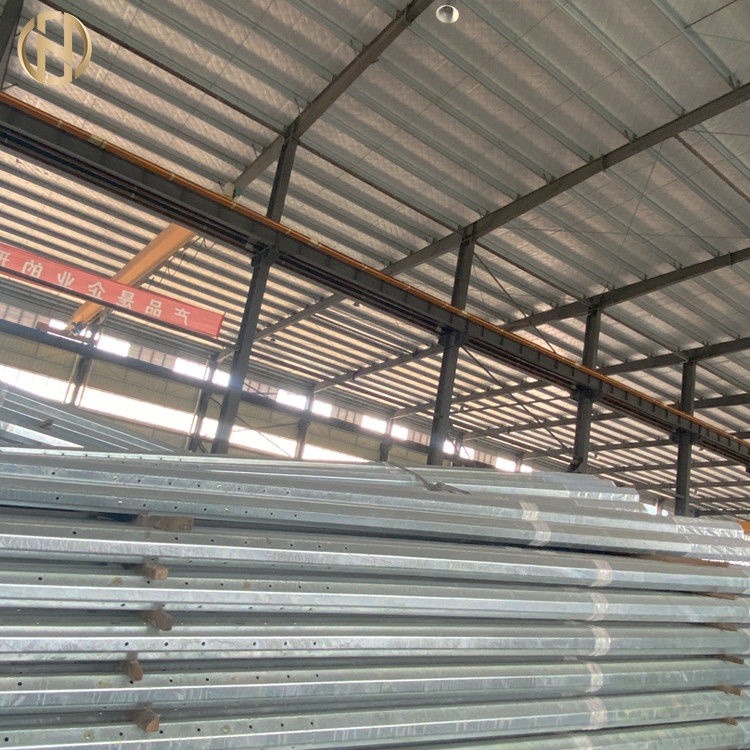 Tiang Listrik Logam Ukuran Disesuaikan 69KV 90FT Tiang Listrik Baja Q460C