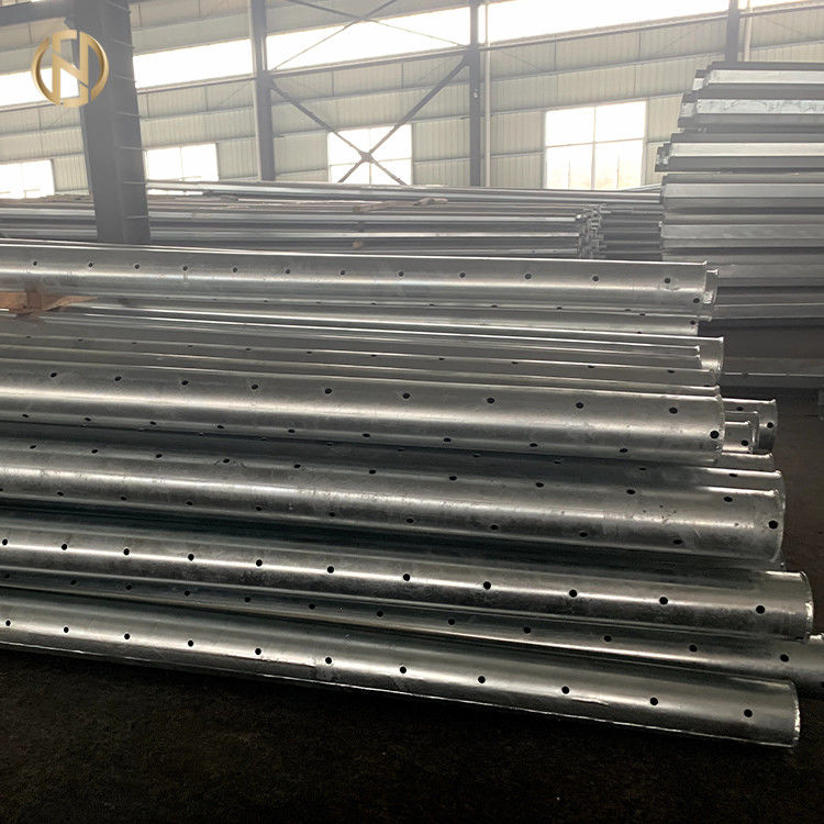 Tiang Listrik Tenaga Listrik Galvanis Ketebalan 4mm Dilapisi Seng