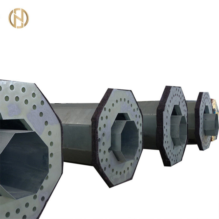 Tiang Listrik Logam Galvanis Q460C 8mm Tiang Transmisi Daya