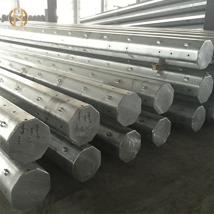 Tiang Listrik Logam Galvanis Q460C 8mm Tiang Transmisi Daya