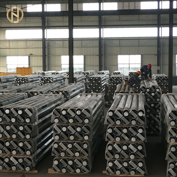 Tiang Listrik Logam Galvanis Q460C 8mm Tiang Transmisi Daya