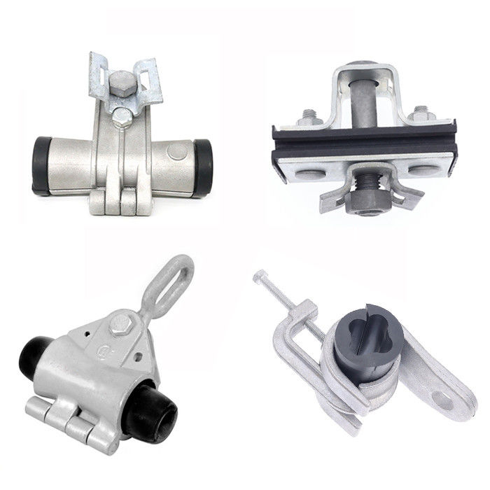 Kabel Fiber ADSS Suspension Clamp Optic Aluminium Alloy Cable
